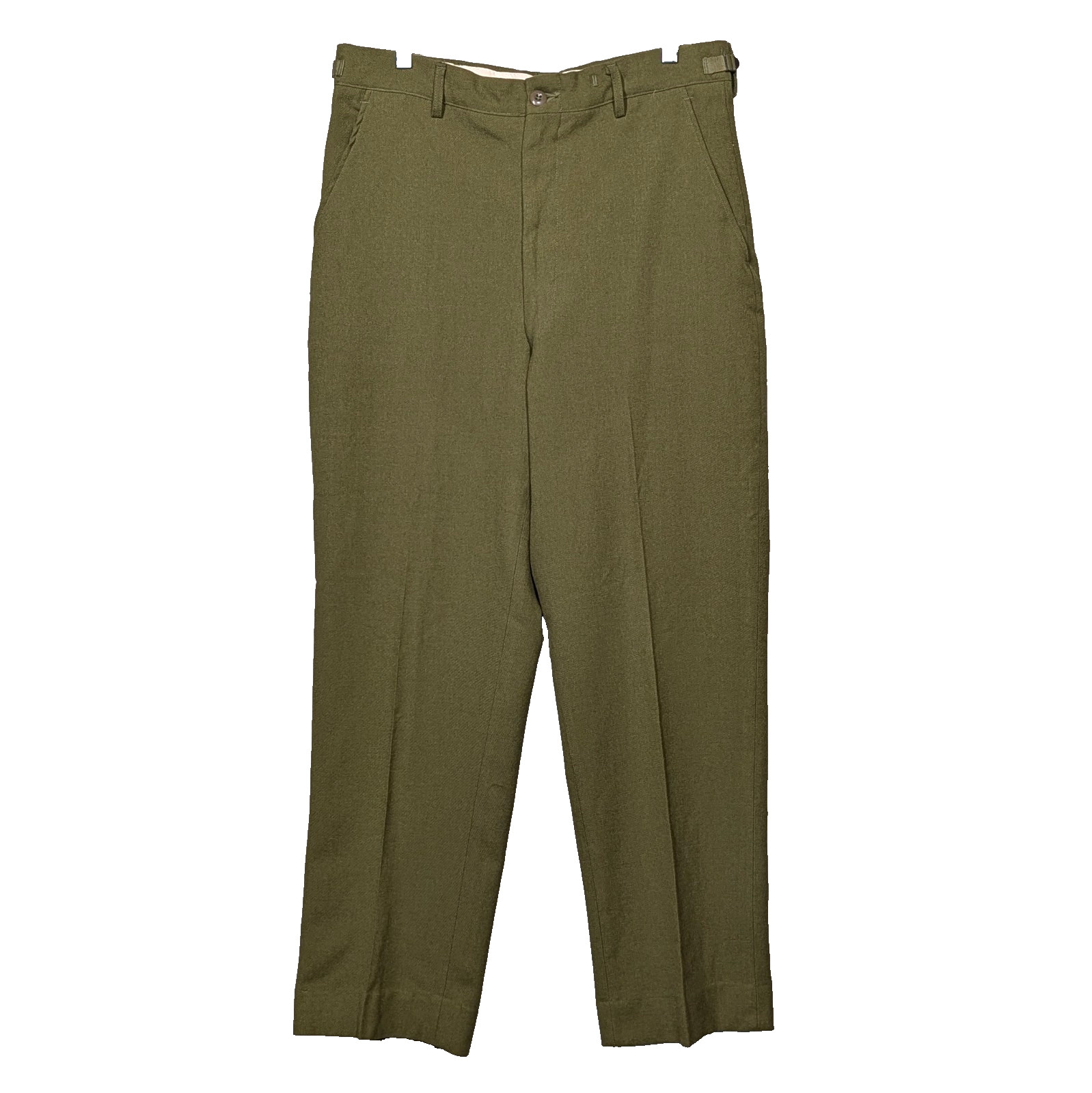 VTG 1976 US Military M-1951 Wool Field Trousers Med 35×31 OD Green Cold Weather