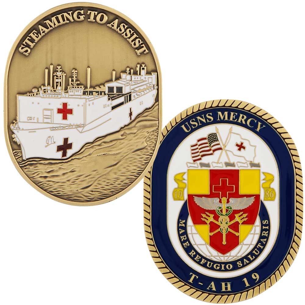 USNS Mercy Ship Challenge Coin
