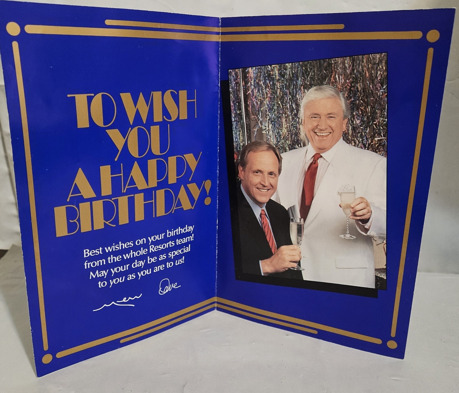 Merv Griffin resorts Casino Birthday Card 