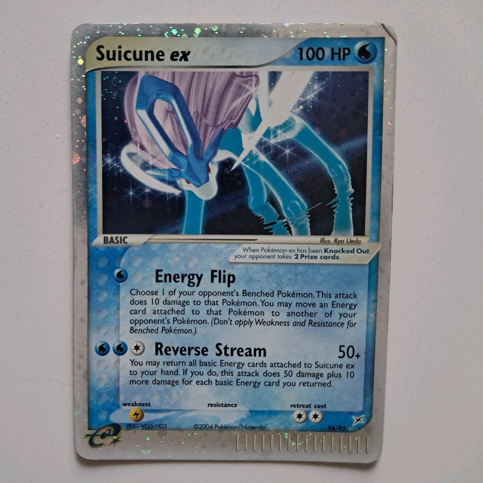 Pokemon 2004 - Suicune ex Holo 94/95 - Magma team vs Aqua team