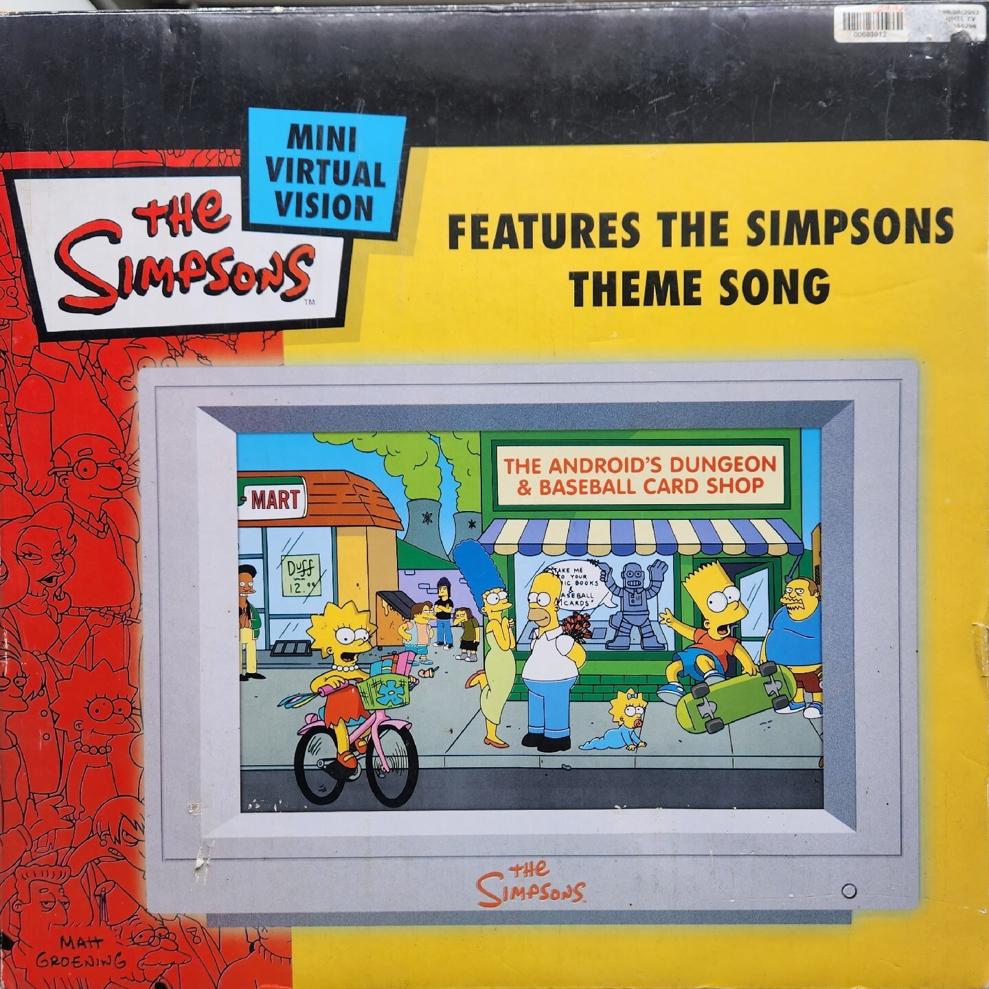 The Simpsons Mini Virtual Vision 2003 CIB Tested Working