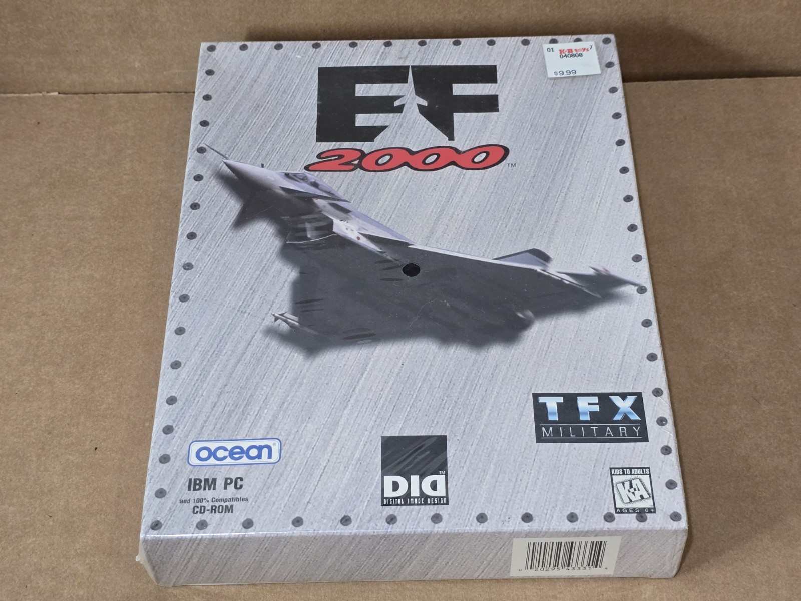 SEALED EF 2000  IBM PC CD ROM  Vintage 1996 TFX Military Stickers DID EFX2000