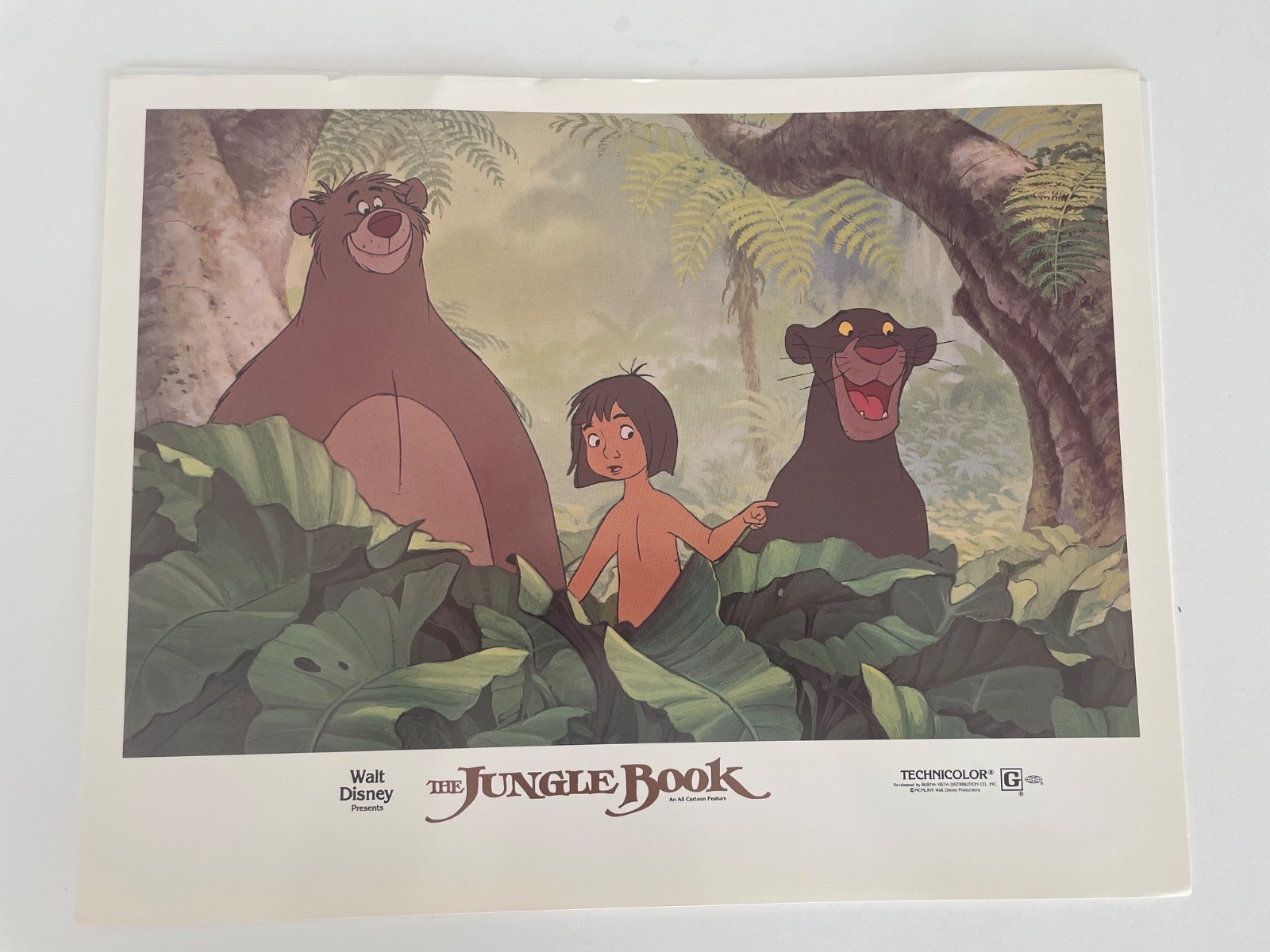 Disney The Jungle Book Original Studio Promo Card Very Rare