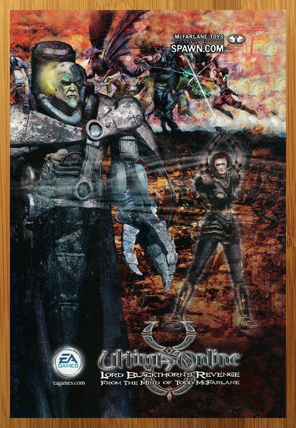 2002 Ultima Online Lord Blackthorn's Revenge Print Ad/Poster PC McFarlane Toys