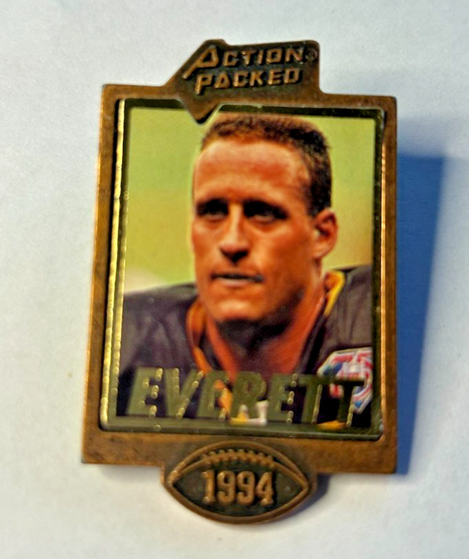 1994 ACTION PACKED FOOTBALL JIM EVERETT  CLUB LAPEL PIN