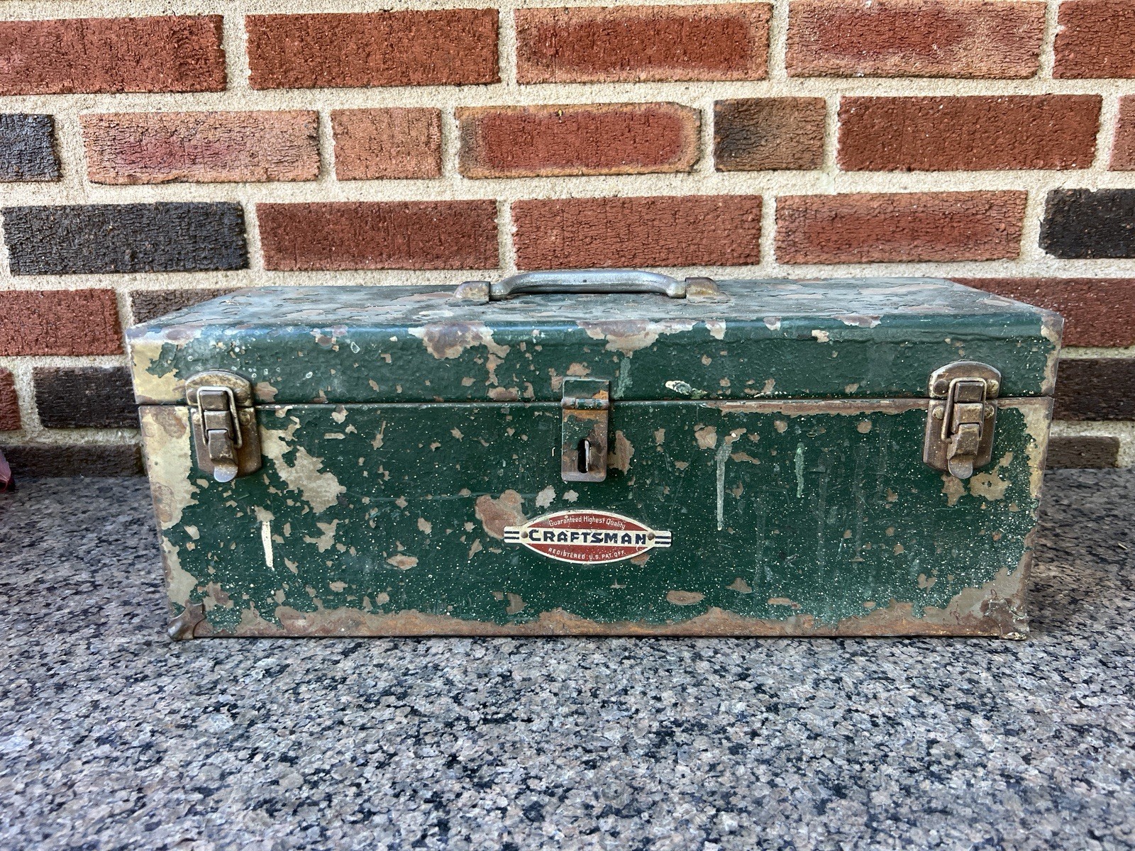 Vintage 1940s/50s Craftsman Toolbox With Tray Insert