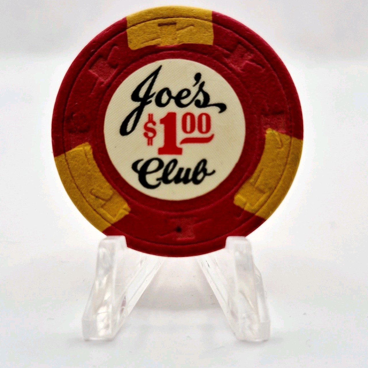 Joe's Card Club San Jose California 1968 $1 Casino Chip *Canceled 
