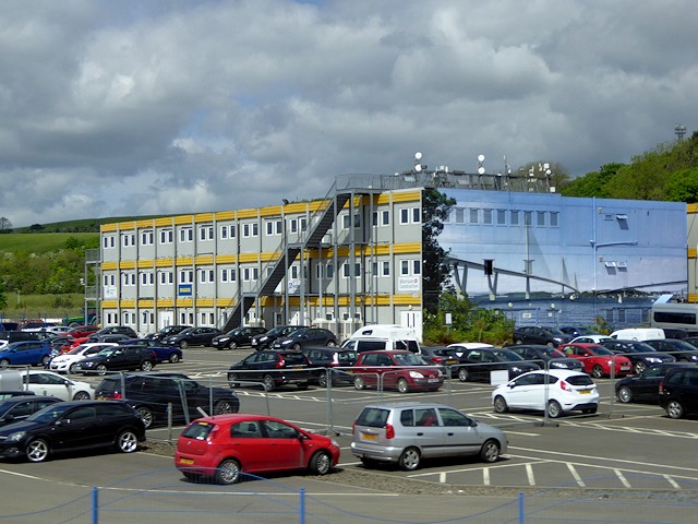 Photo 6x4 Forth Crossing Bridge Constructors Compound, Rosyth Inverkeithi c2017