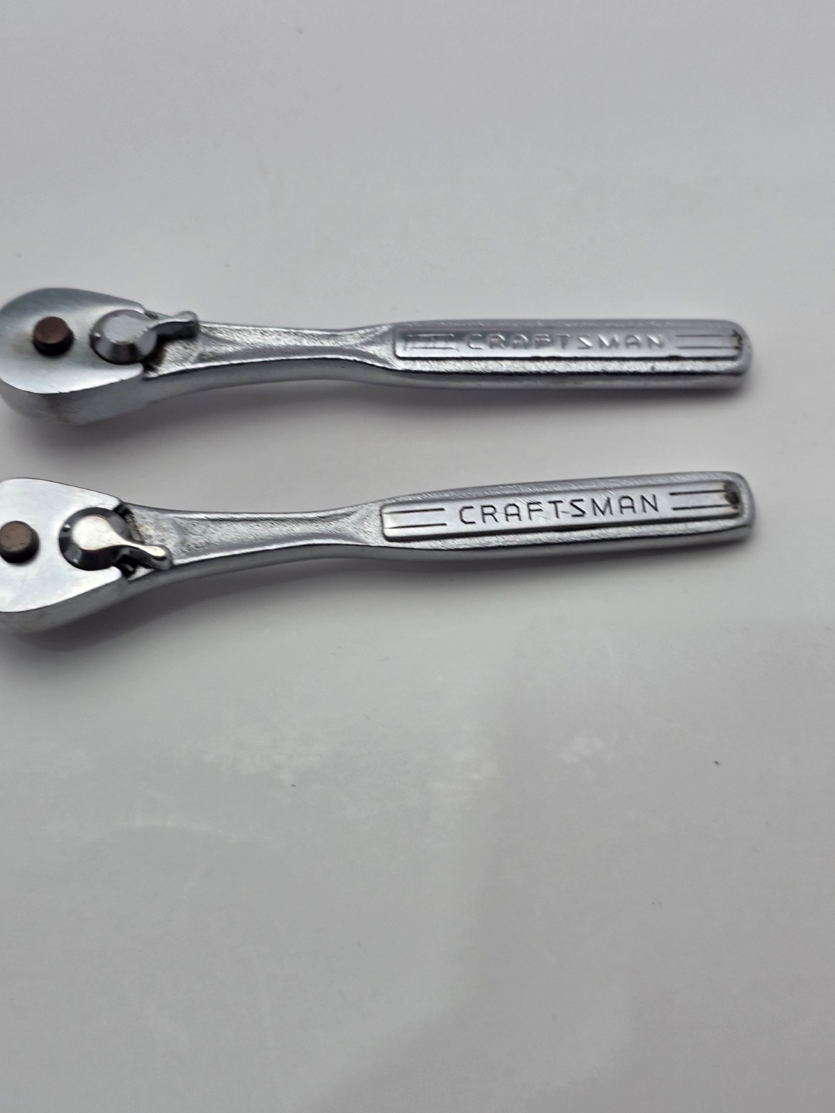 TWO VINTAGE QUARTER INCH DRIVE CRAFTSMAN RATCHETS