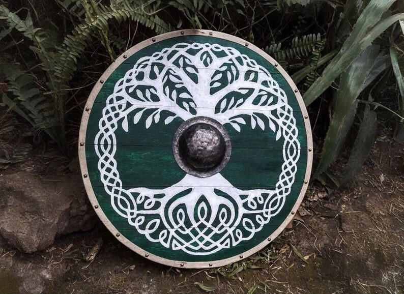 Designer Viking Shield: Iconic Norse Heritage Décor, Wall Hangings, Unique Gift
