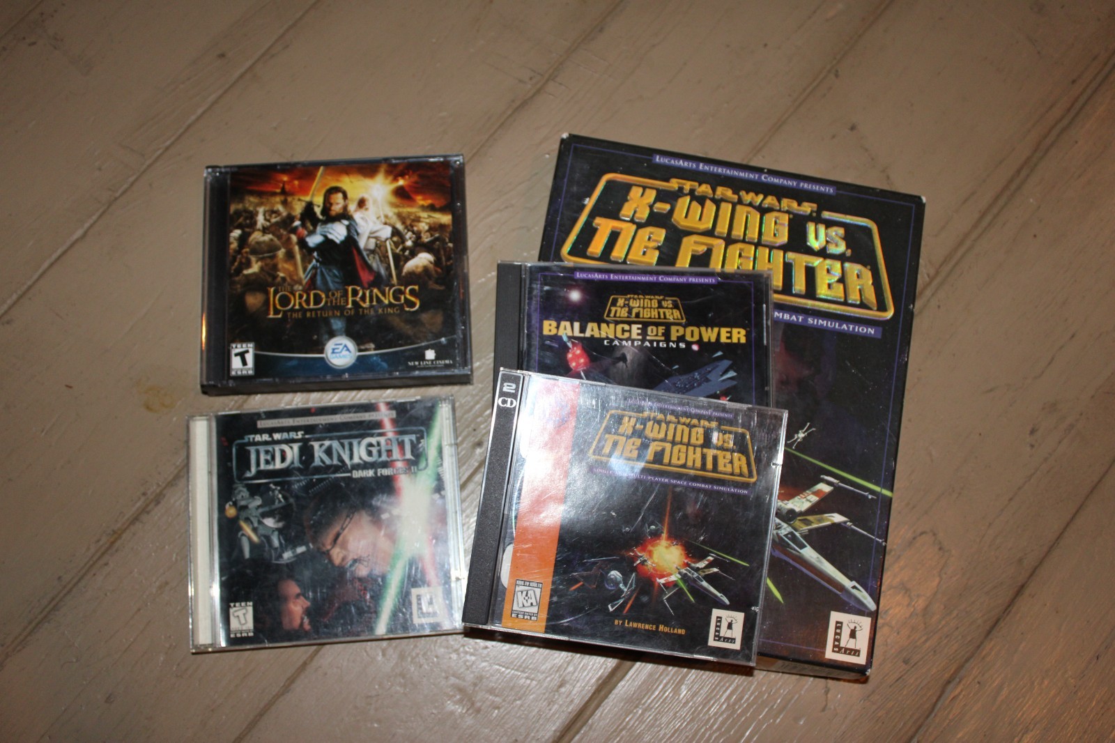 Lucas Arts PC game X-Wing vs Tie Fighter and Jedi Knight Dark Forces II