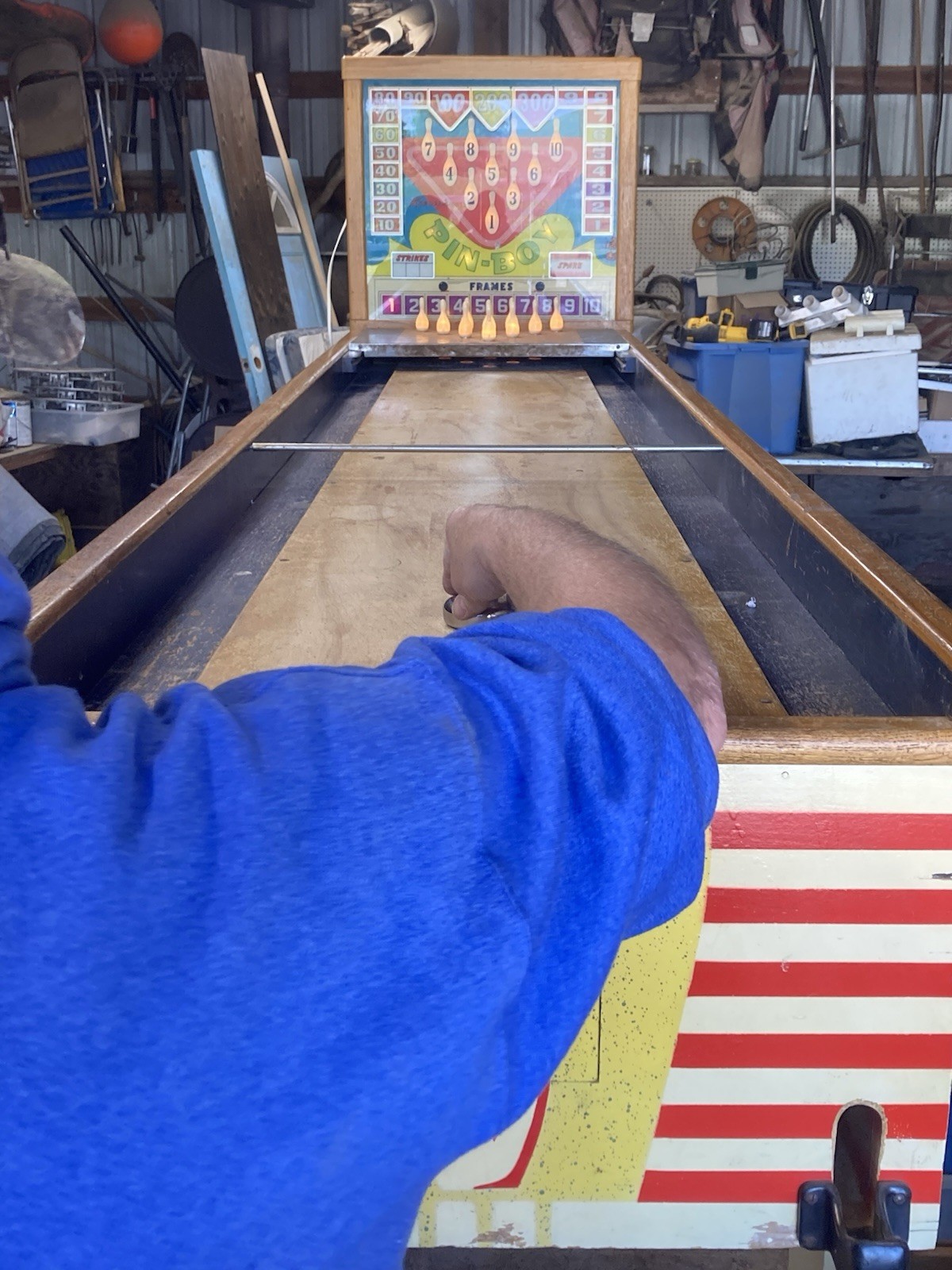 Vintage Keeney’s Pin Boy Shuffle Board Bowling Alley Papers Schematic Many Parts