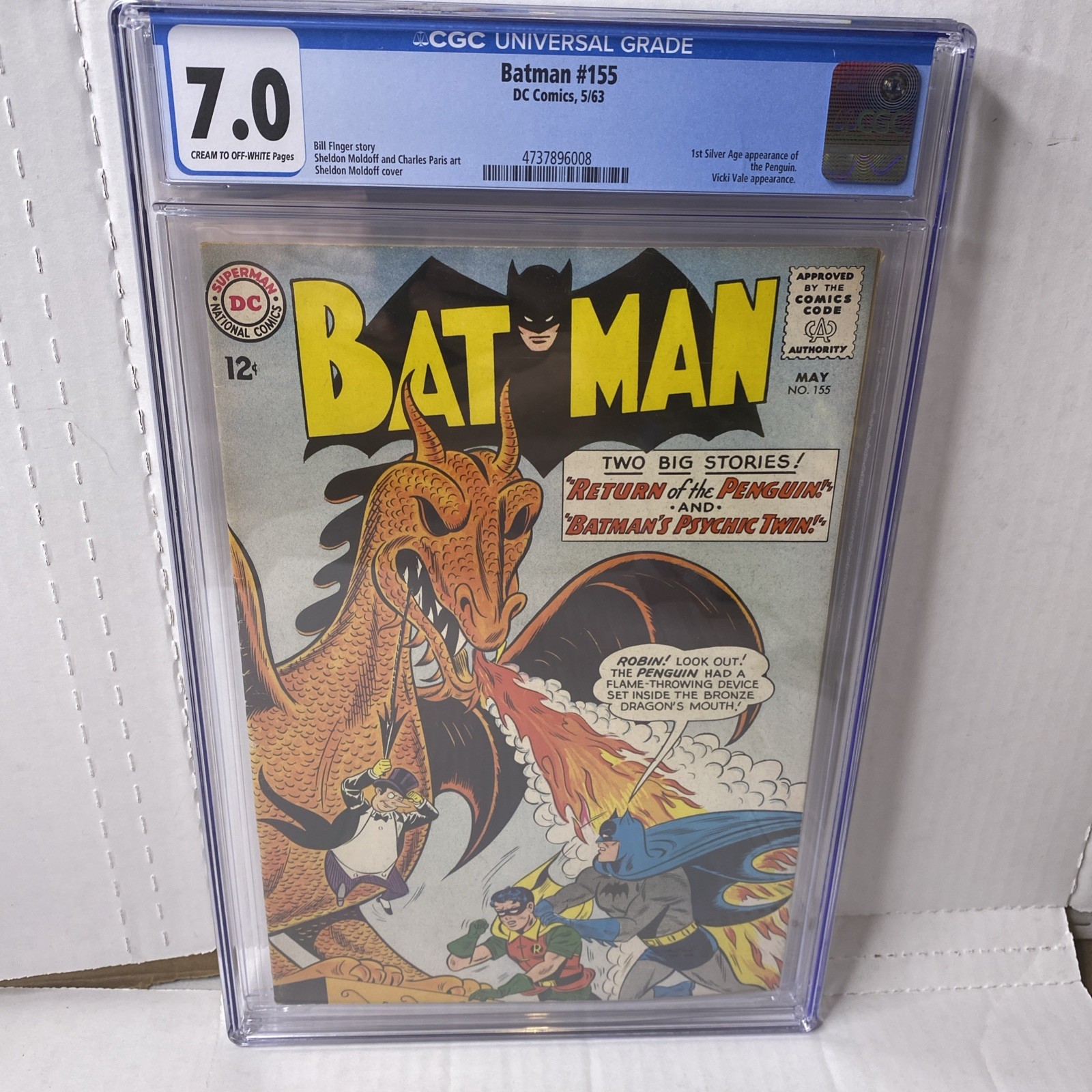 DC Comics Batman #155 (1963) CGC 7.0 Key Issue