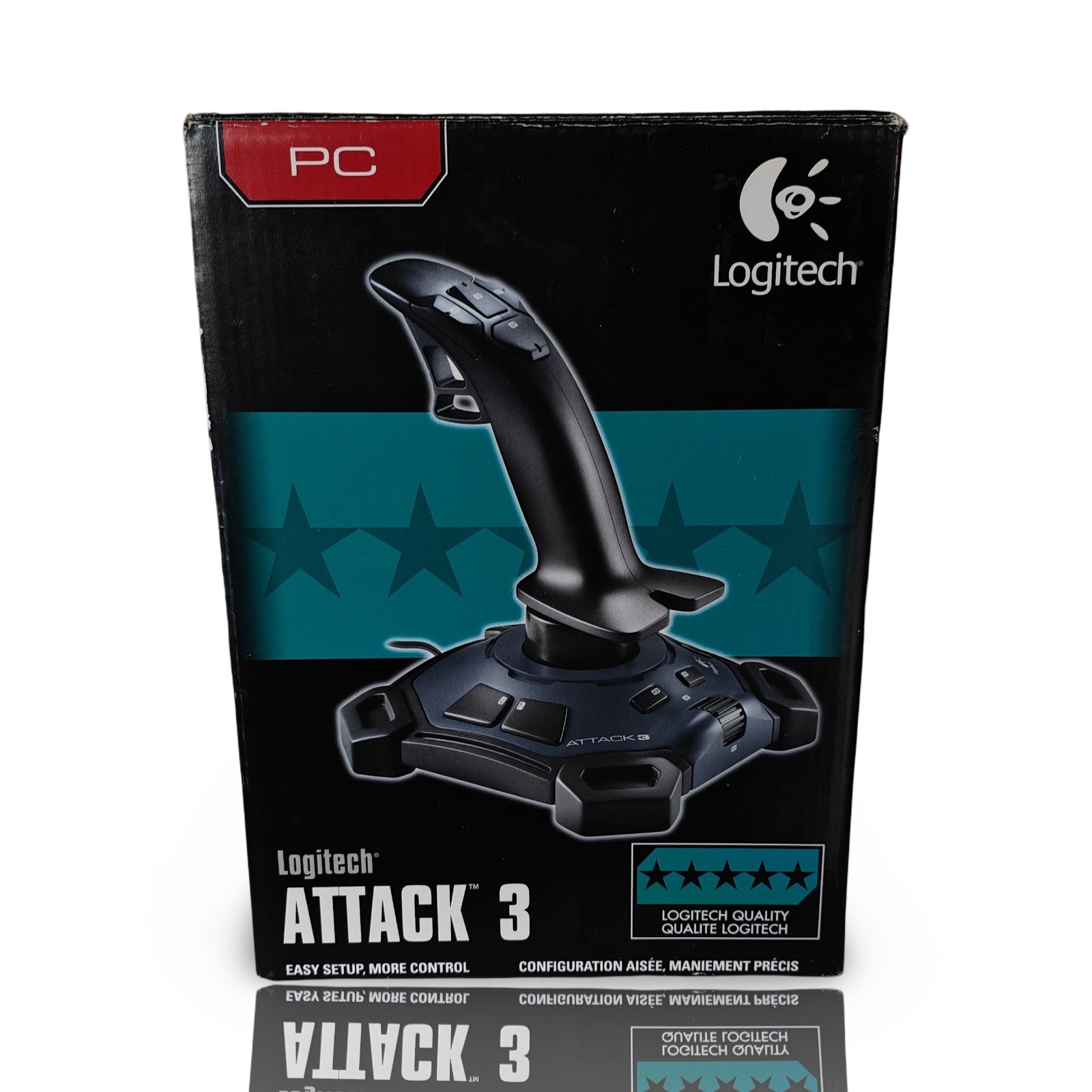 Vintage Logitech ATTACK 3 Video Game Flight Joystick Controller 2005 NEW SEALED