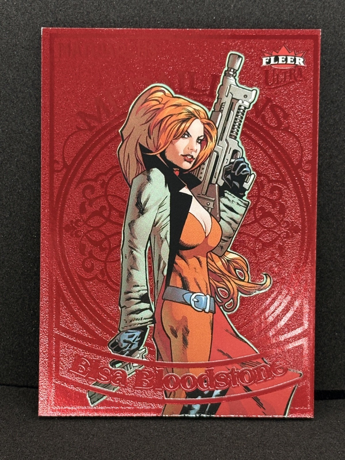 2024 Fleer Ultra Matriarchs of Marvel M-6 Elsa Bloodstone Ruby Medallion 24/50
