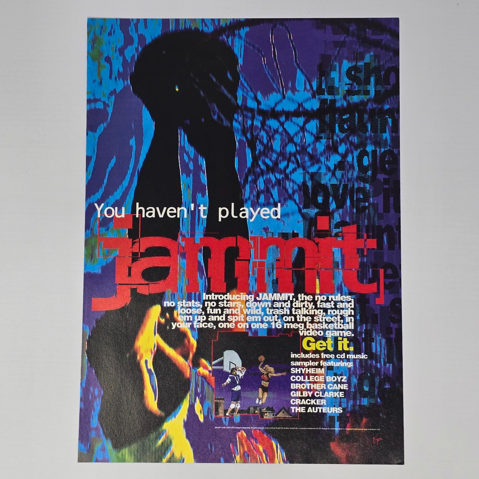 Jammit Sega Genesis You Haven't Played Print Ad/Poster Promo Art