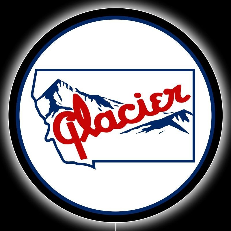 Glacier Gasoline of Montana NEW LED Hanging Lighted Sign: 23\