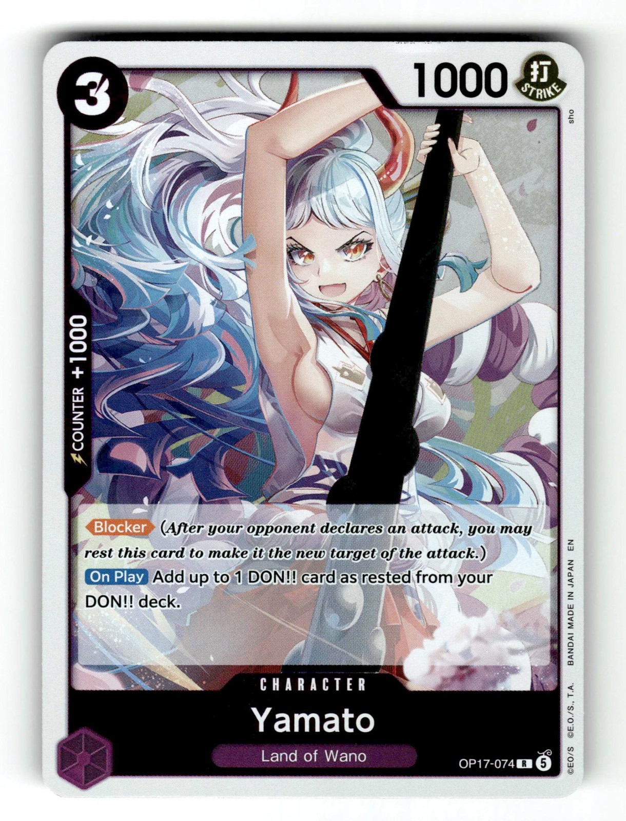 Yamato Foil NM EN [OP17 - OP17-074] One Piece Card Game
