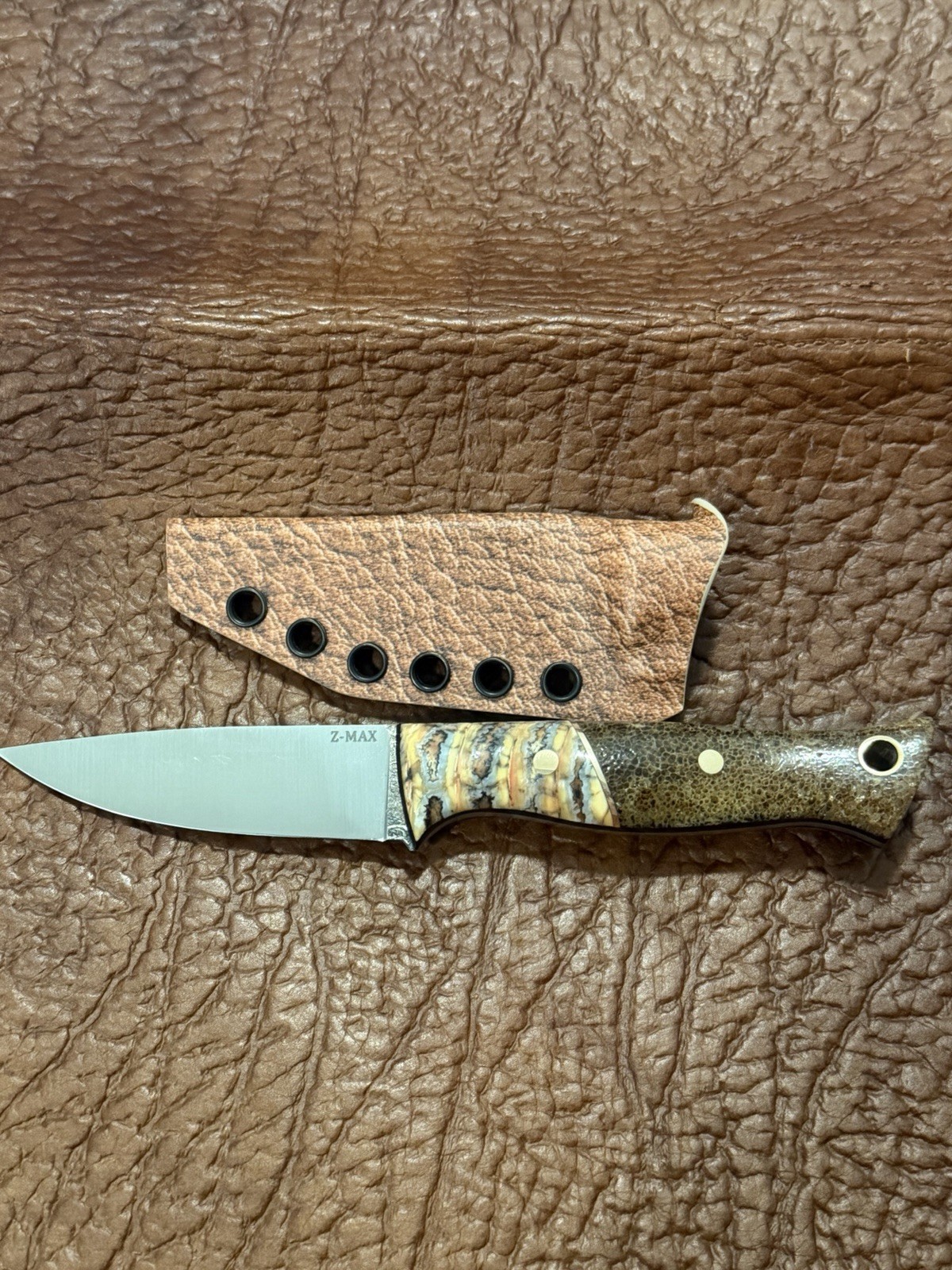 The Scrawny Lumberjack/Kyle Johnson Comet Z-Max Steel Custom Fixed Blade
