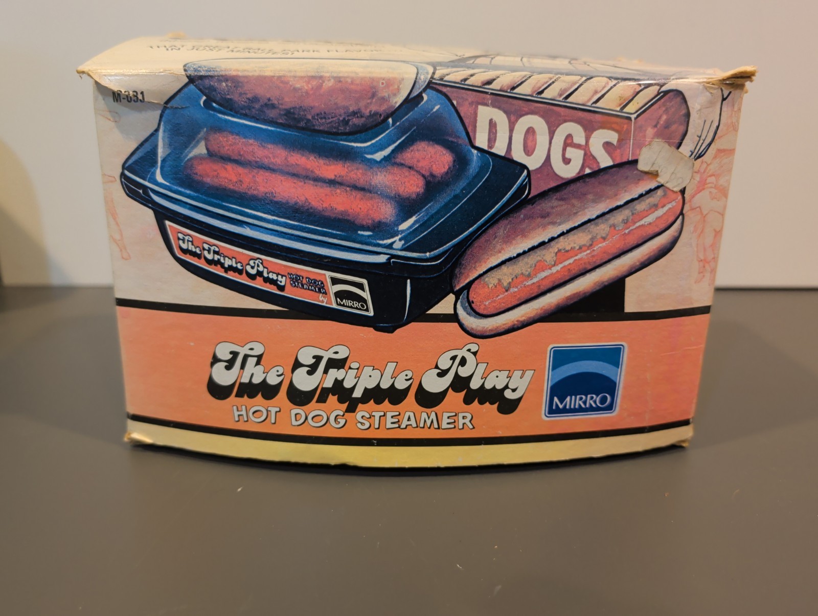Vintage Mirro The Triple Play Electric Hot Dog Steamer M-0381 w/ Box