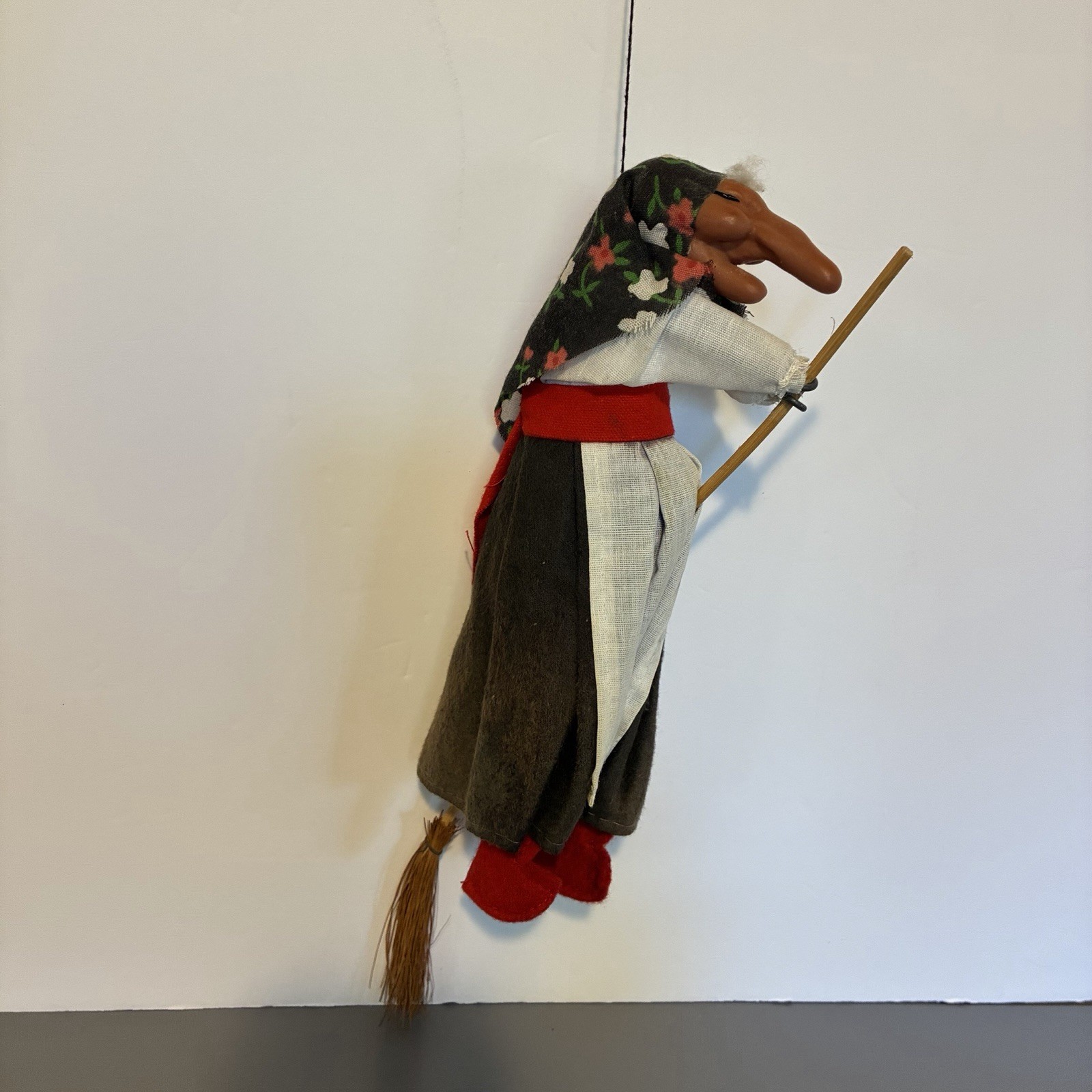 Vintage 1970\'s Norwegian Kitchen Witch Hanging Good Luck Charm Doll Cottage Gift