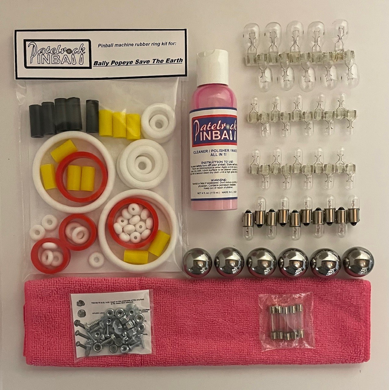 1994 Bally Midway Popeye Saves The Earth Pinball Machine Maintenance Tune Up Kit