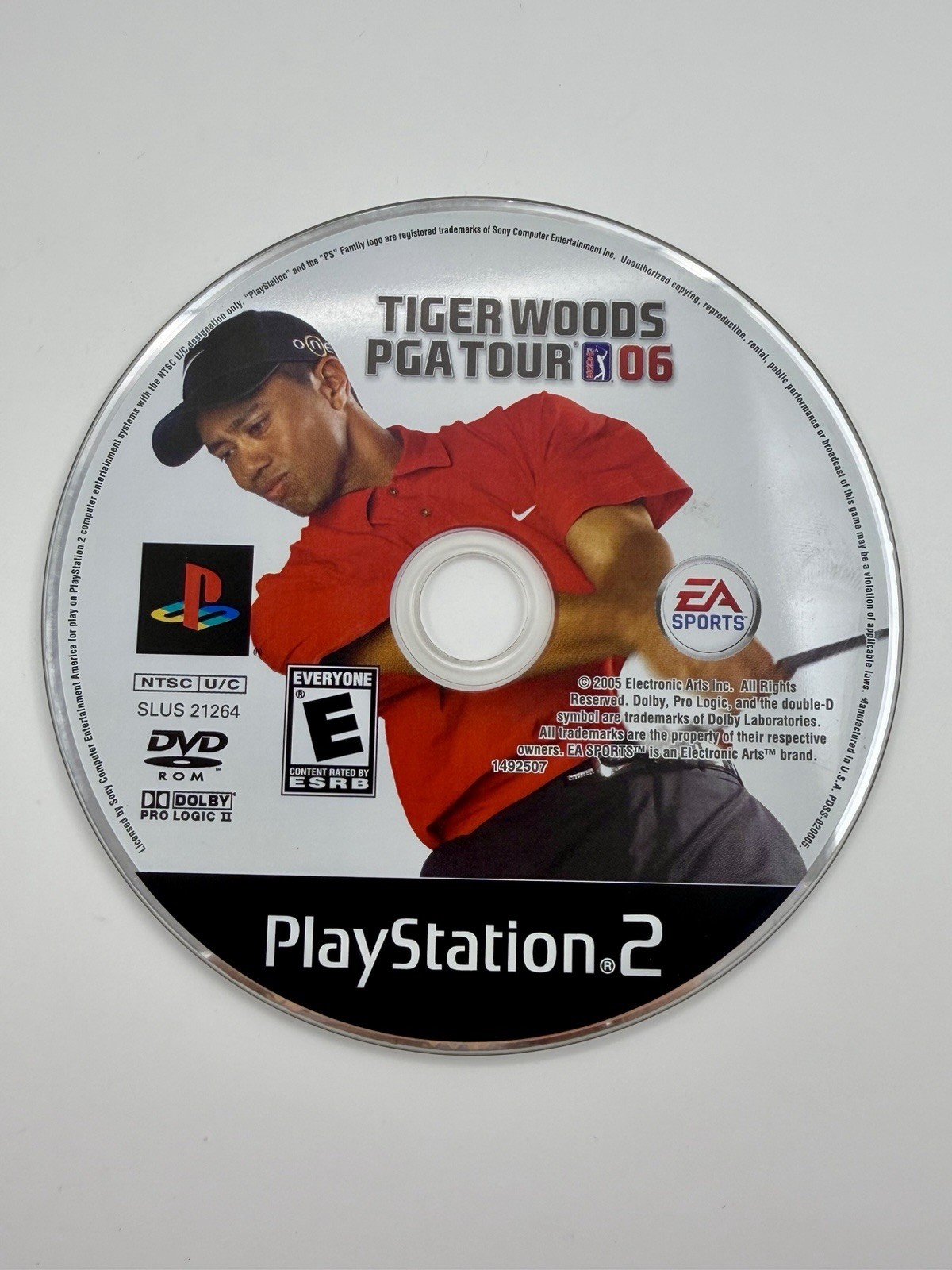Tiger Woods PGA Tour 06 - PLAYSTATION 2 (DISC ONLY / TESTED / NO TRACKING)
