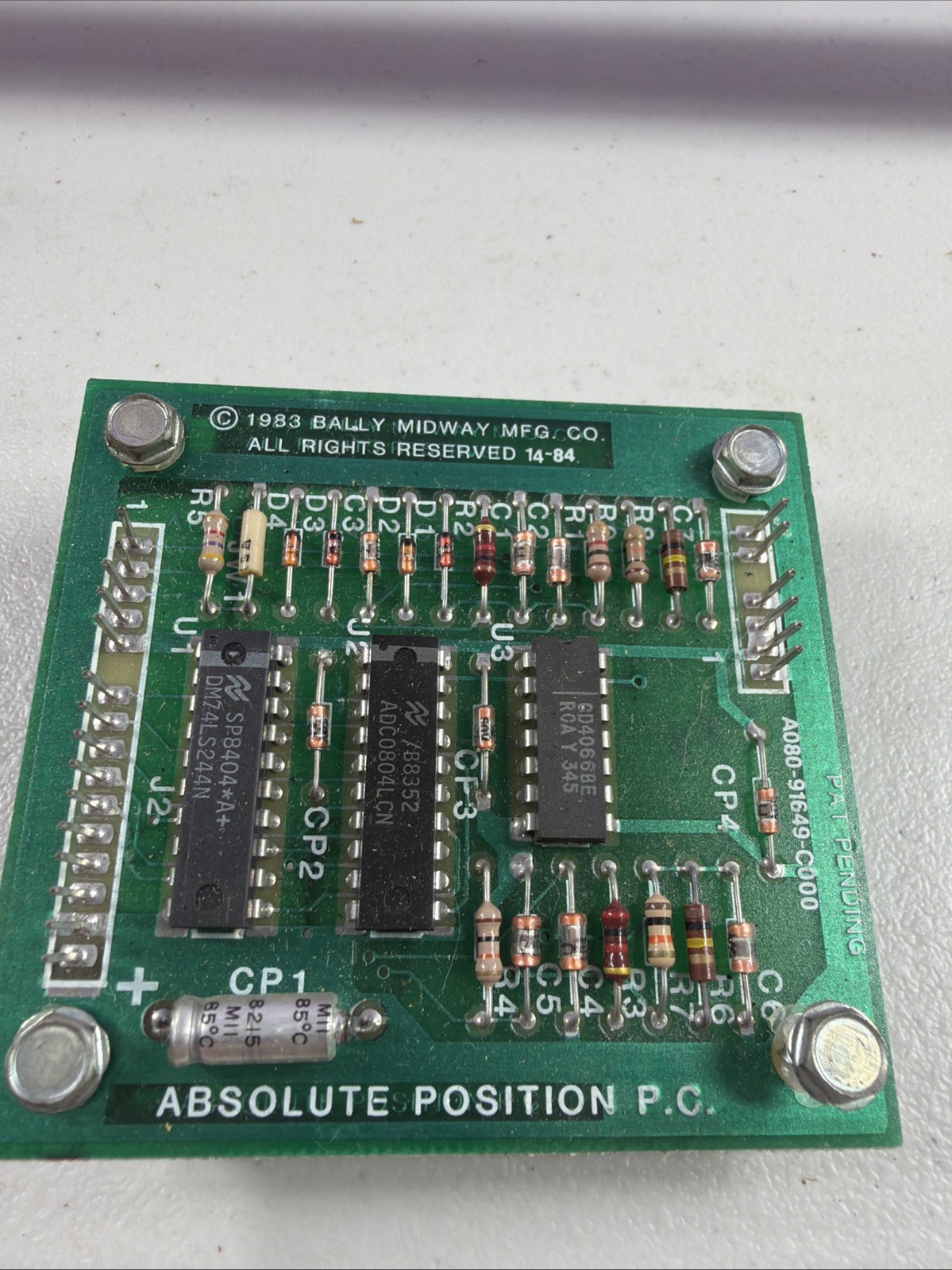 Bally/Midway Spy Hunter Absolute Position PCB Untested Selling As Is