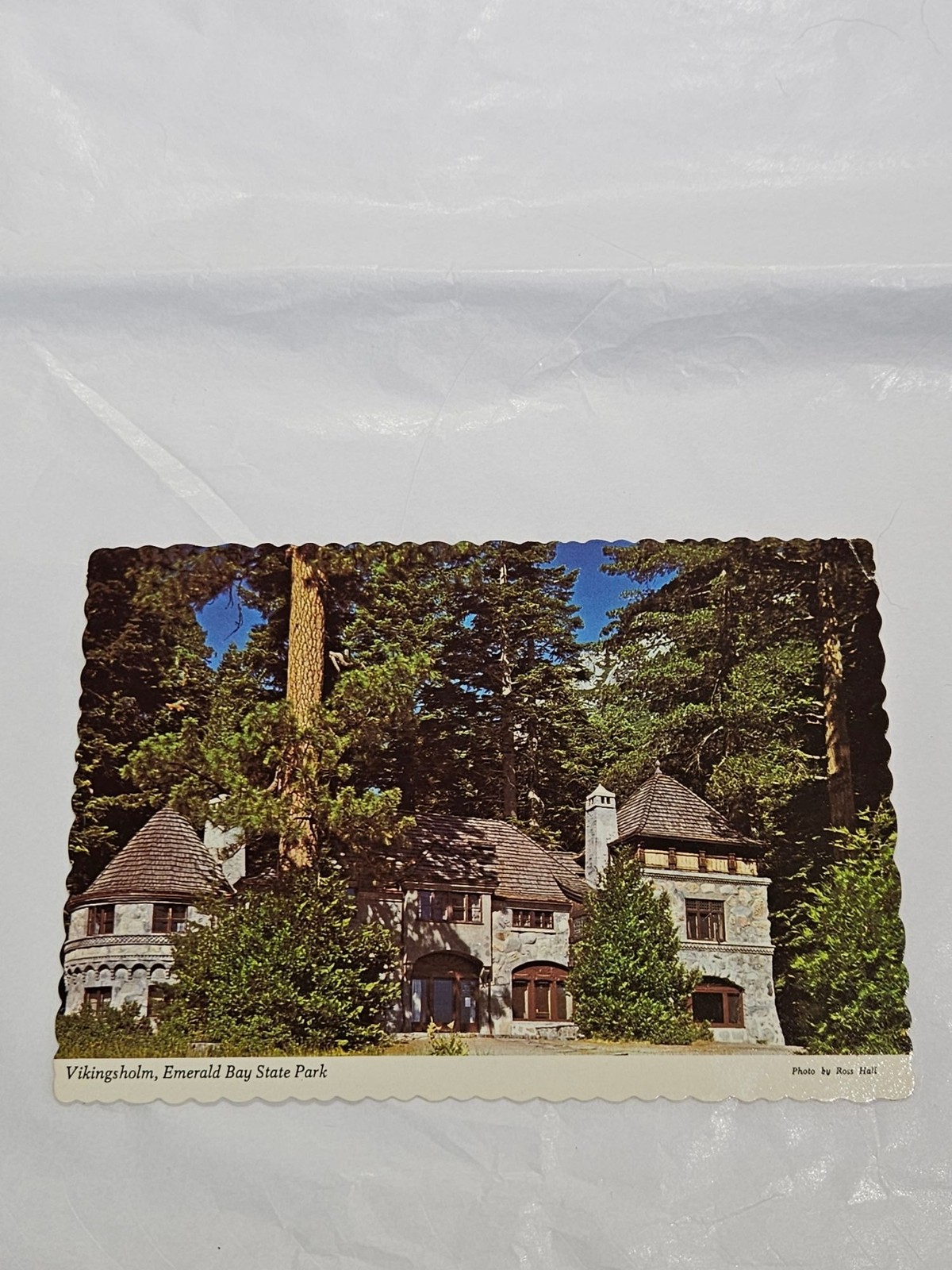 Vikingsholm castle in Emerald Bay State Park California Postcard