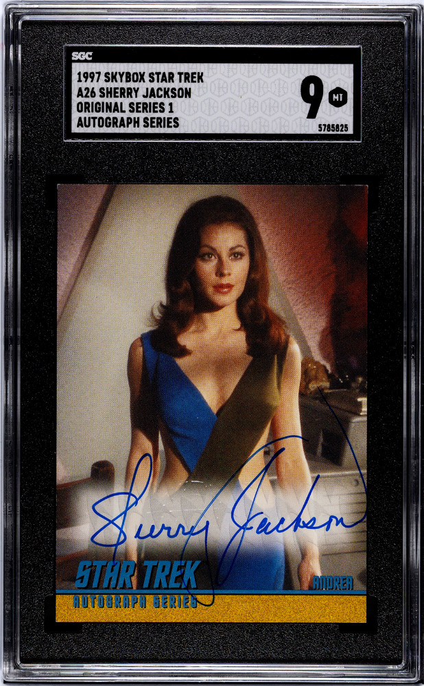 1997 Skybox Star Trek Original Series 1 Sherry Jackson A26 Autograph SGC Andrea