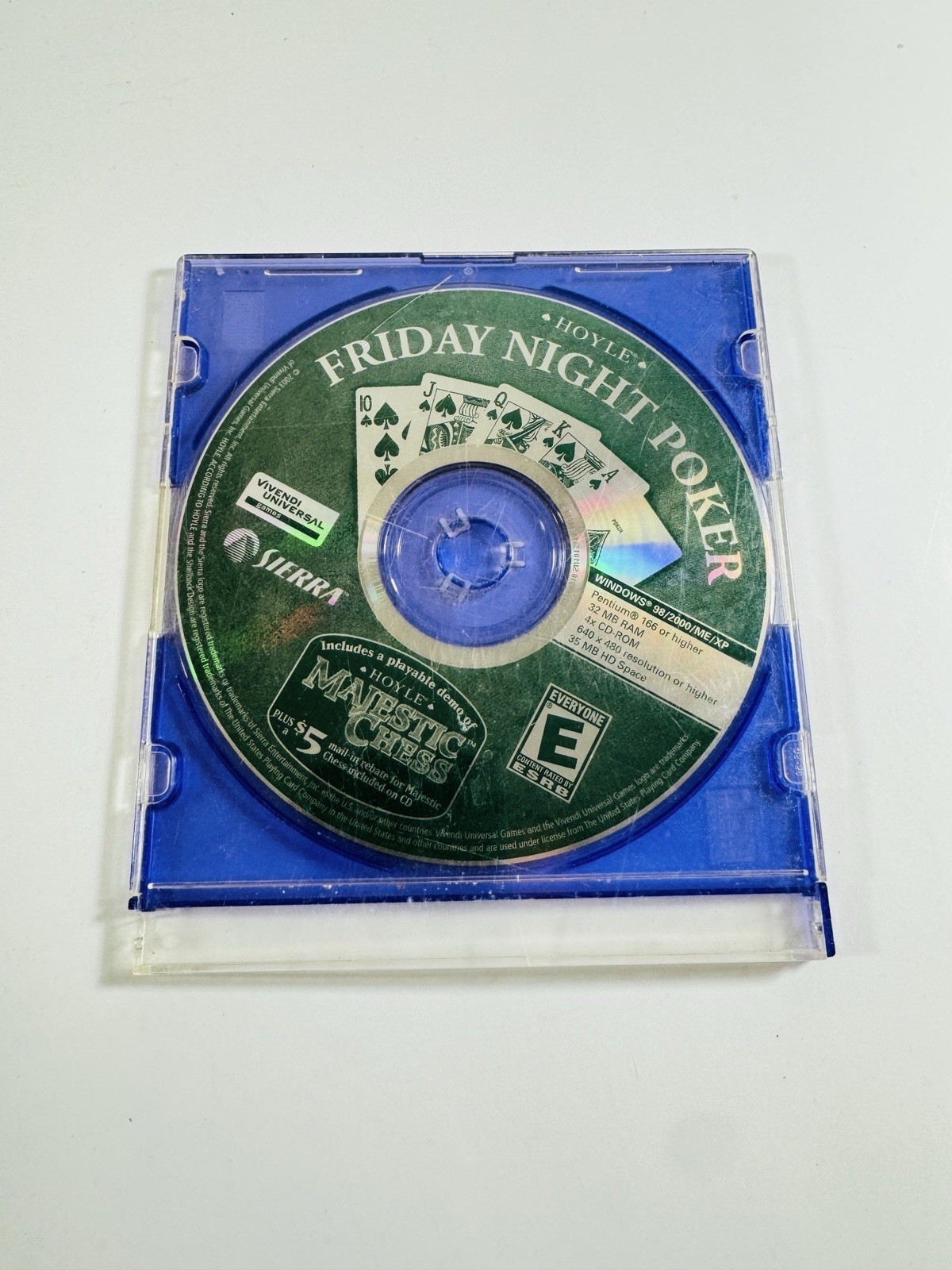 2003 Hoyle Friday Night Poker PC CD-ROM Casino Games Sierra DISC ONLY ML433