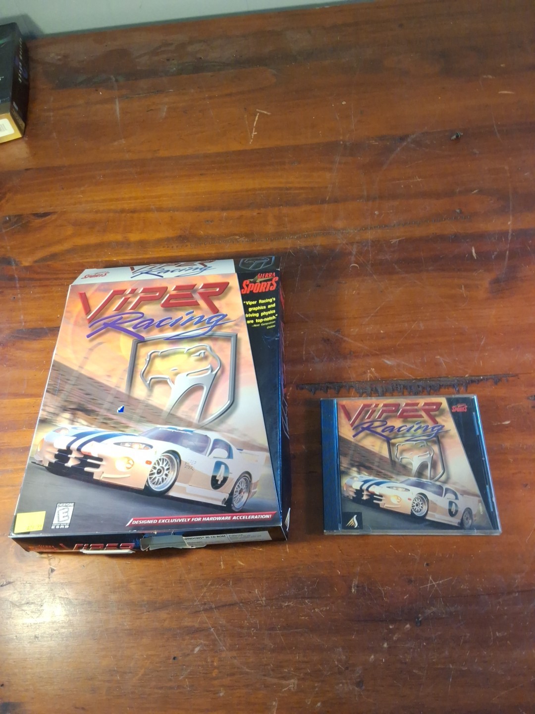 Viper Racing (PC) CIB Big Box Complete Sierra Sports Racing Retro 1998
