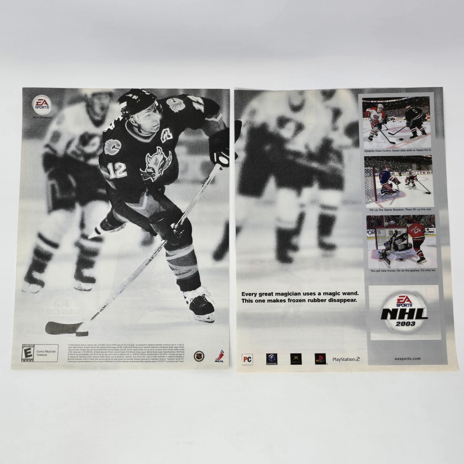 NHL 2003 Nintendo GameCube Xbox PS2 PC Magic Print Ad/Poster Promo Art
