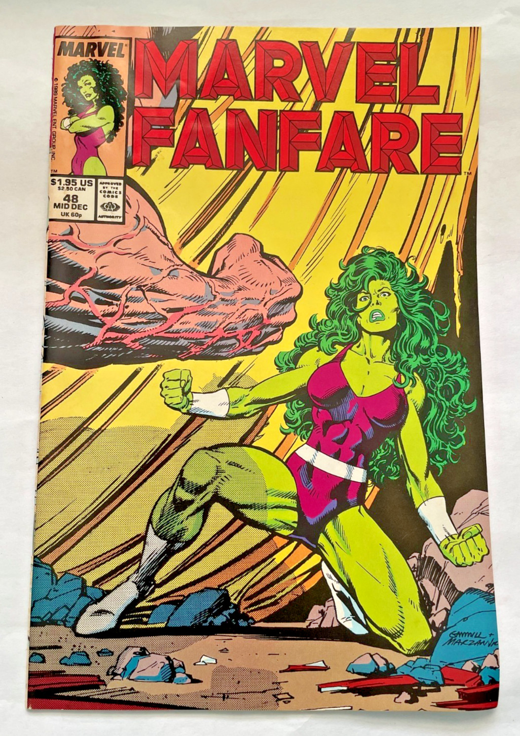 Marvel Fanfare #48 (1989) She-Hulk Vision VF/VG Marvel Comics VG