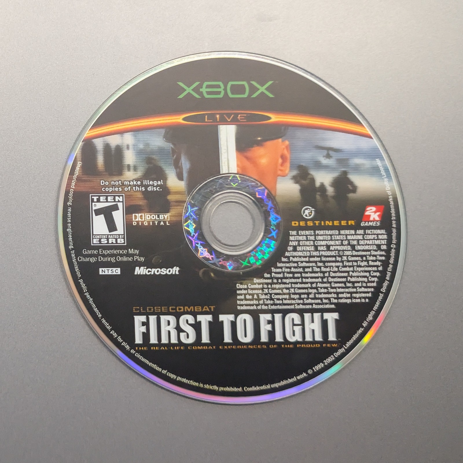Close Combat First to Fight (Xbox) *SLOW SHIPPING* - NO TRACKING