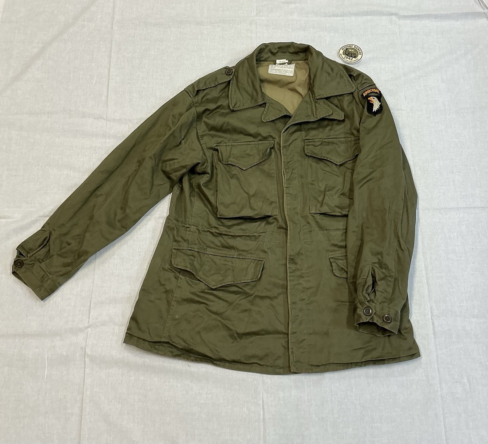 WW2 Repro US Army M-1943 Field Jacket 48L Made by ATF Paratrooper 101st 