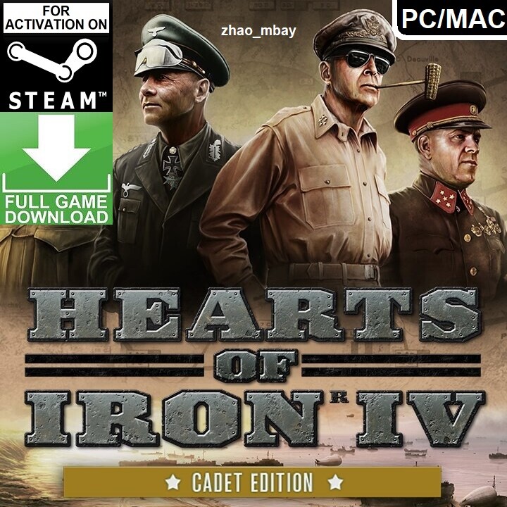 Hearts of Iron IV 4 Cadet Edition PC / MAC Steam Key GLOBAL FAST SENT