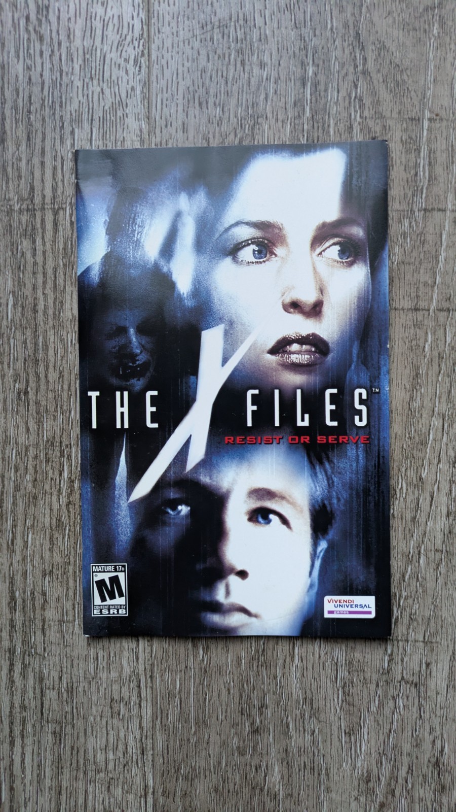 X-Files-Resist or Serve - Sony PlayStation 2 PS2 - Authentic Manual 
