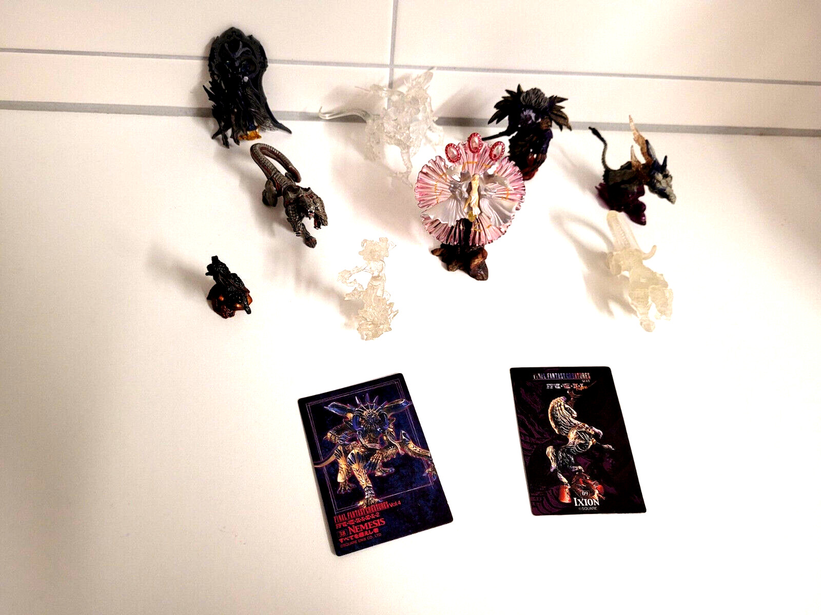 9 pcs Final Fantasy X 10 Yuna Floral Fallal Ixion Shiva Creatures Figur Figurer
