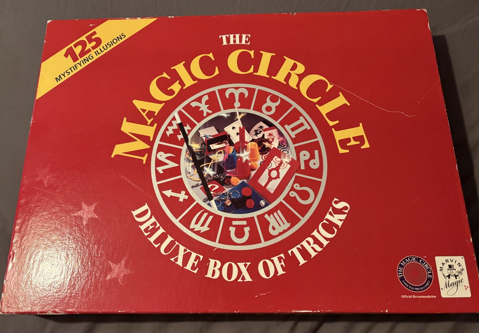 Rare Vintage Magic Circle Deluxe Box Marvin\'s Magic 125 Illusions Eyes Wide Shut