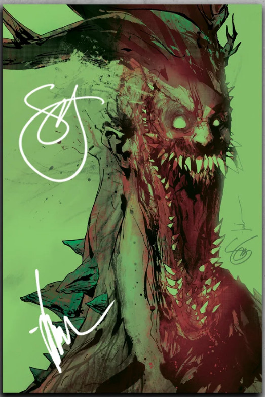 Presale - ABSOLUTE BATMAN #25 GREEN FOIL COVER C DOUBLE SIGNED JOCK AND SNYDER