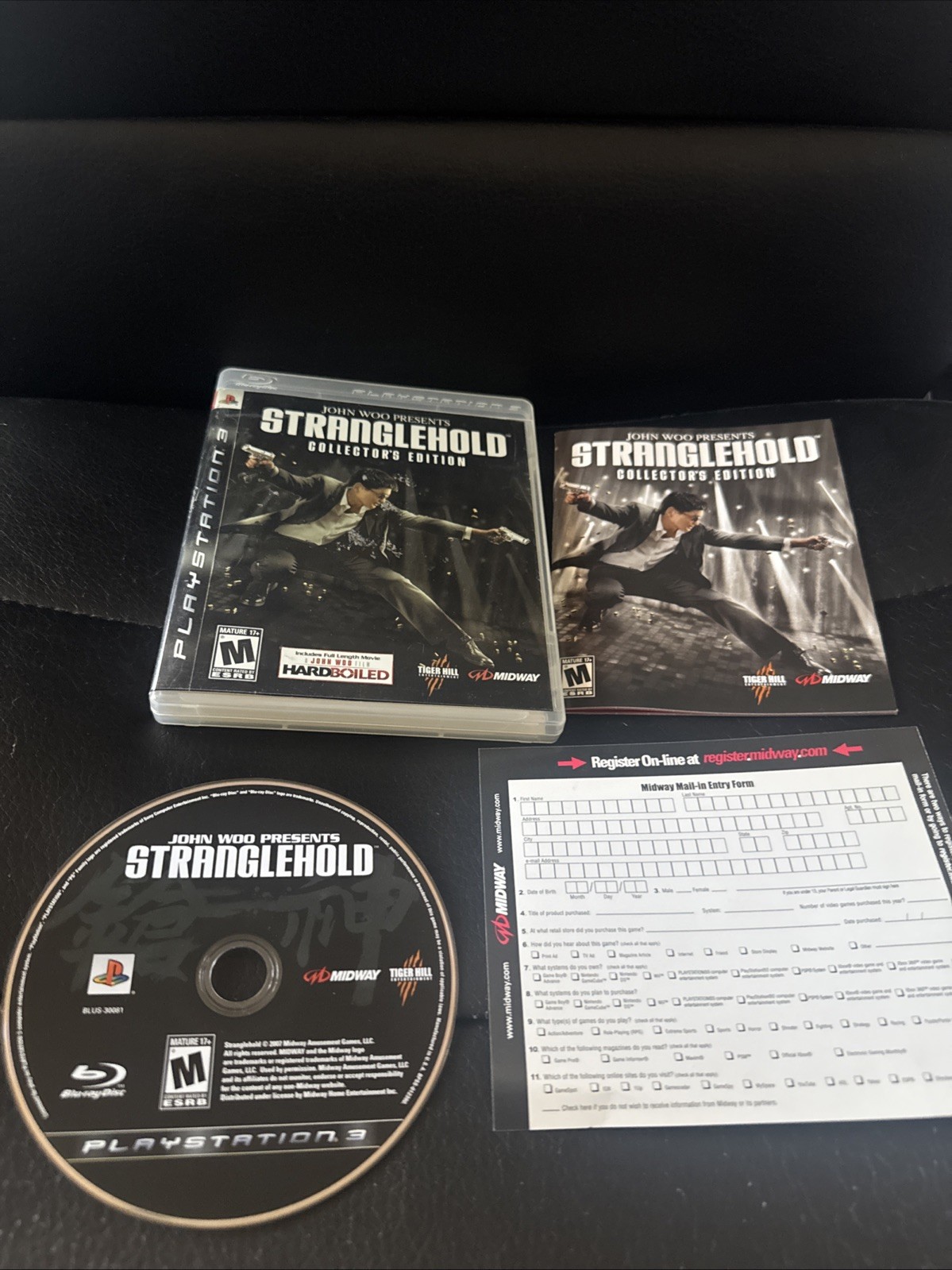 John Woo Presents Stranglehold Collector\'s Edition + Manual & Reg PS3 NTSC 2007