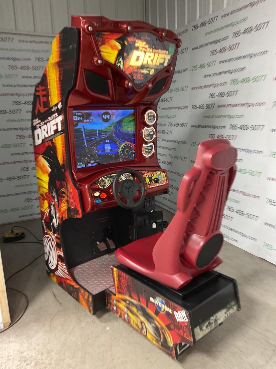 The Fast and The Furious Drift by Raw Thrills COIN-OP Sit-Down Driving Game