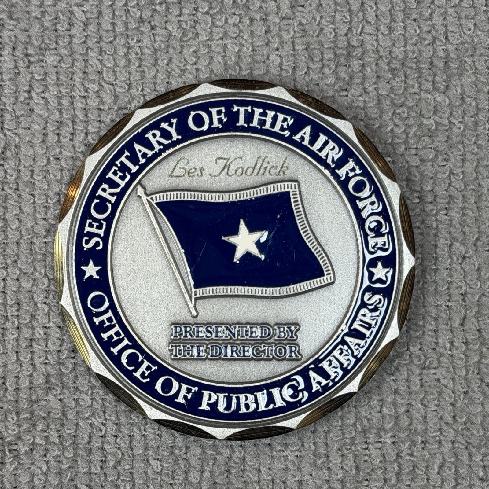 USAF Brig Gen Les Kodlick Secretary Air Force Public Affairs Challenge Coin