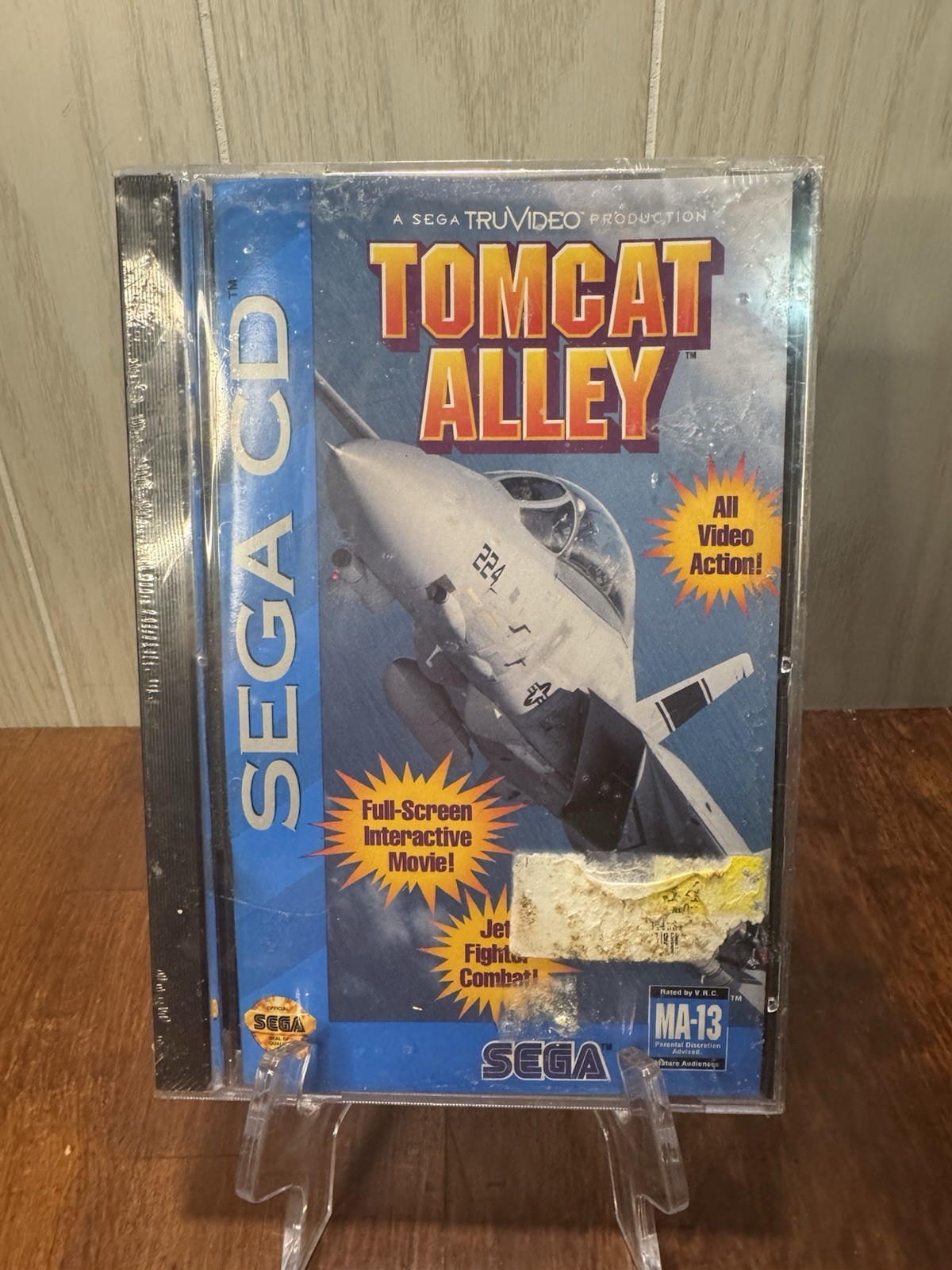 NEW/SEALED Tomcat Alley by Sega TruVideo Production Sun/ Water Damage