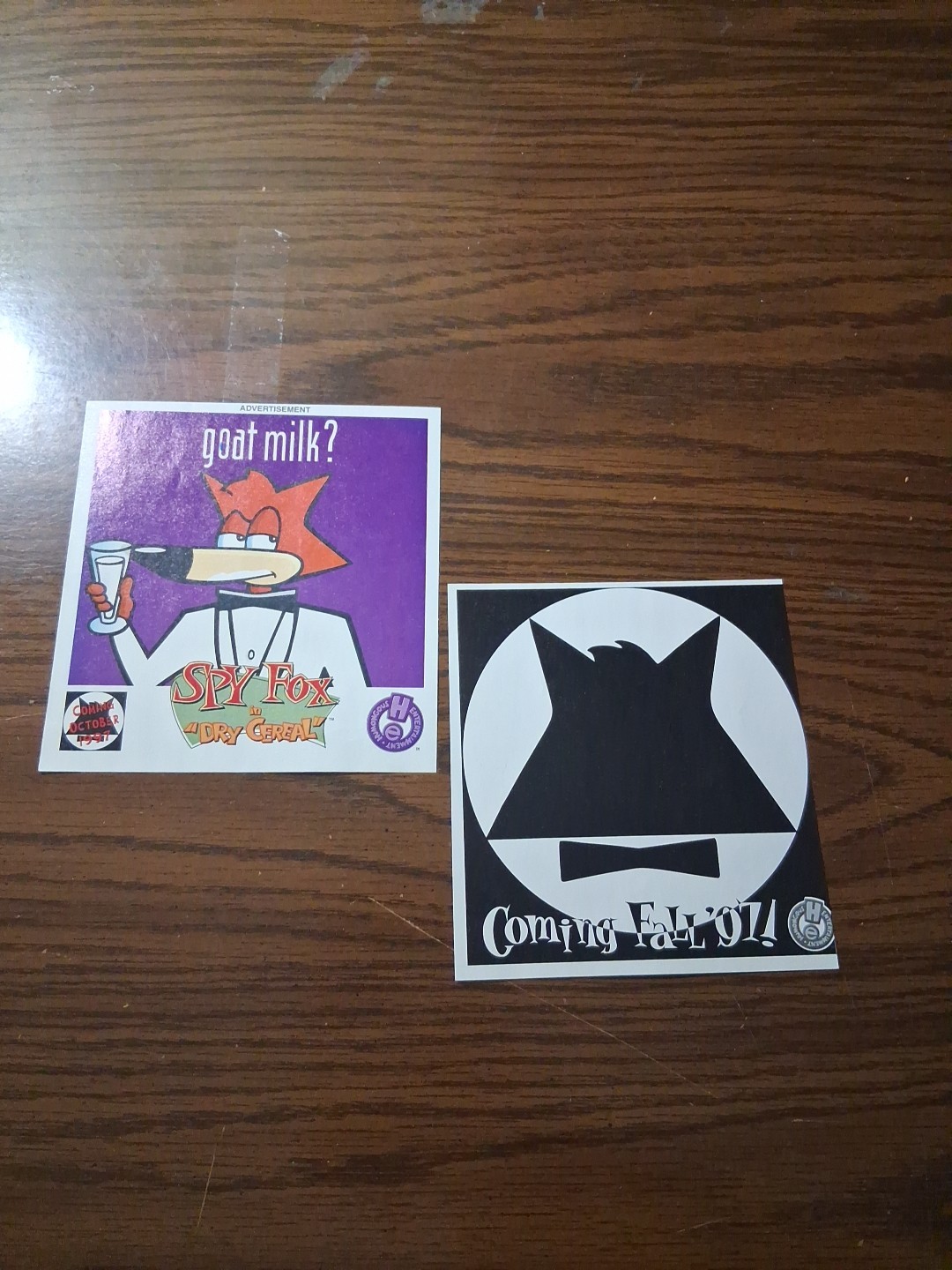 Spy Fox In Dry Cereal Lot Of 2  Vintage Promo Print Ad 1997 4X4