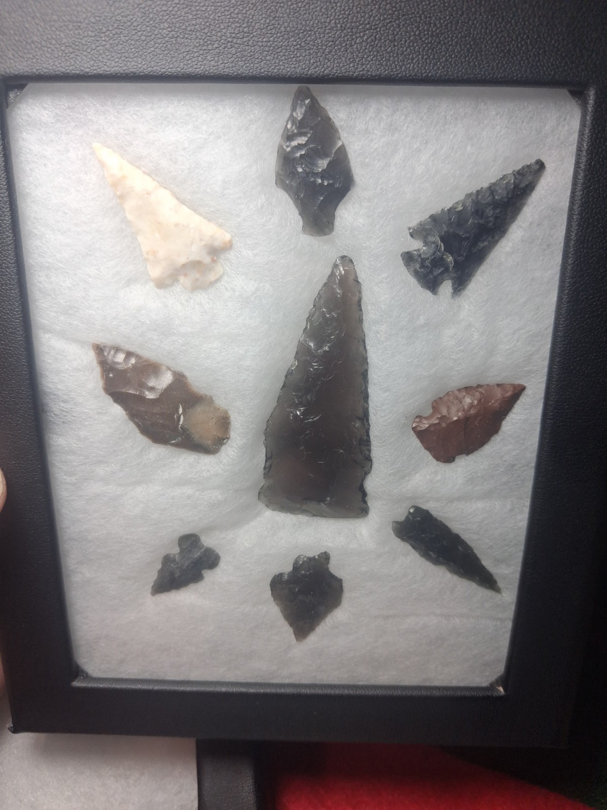 Killer Frame Of Authentic Columbia River Arrowheads Oregon