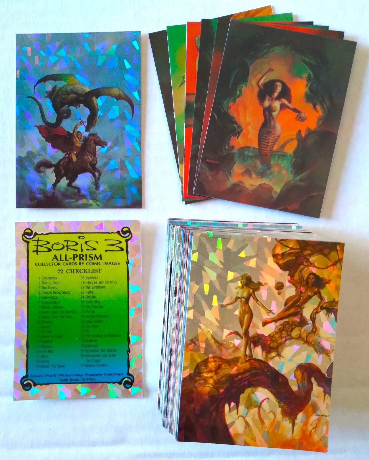 Boris 3 - All Prism, complete 72-base, 6-Chromium chase & Promo card set