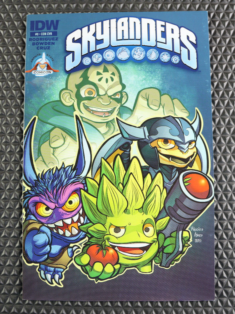 2014 IDW Skylanders #0 GRANITE STATE COMICON EDITION Second Printing VF