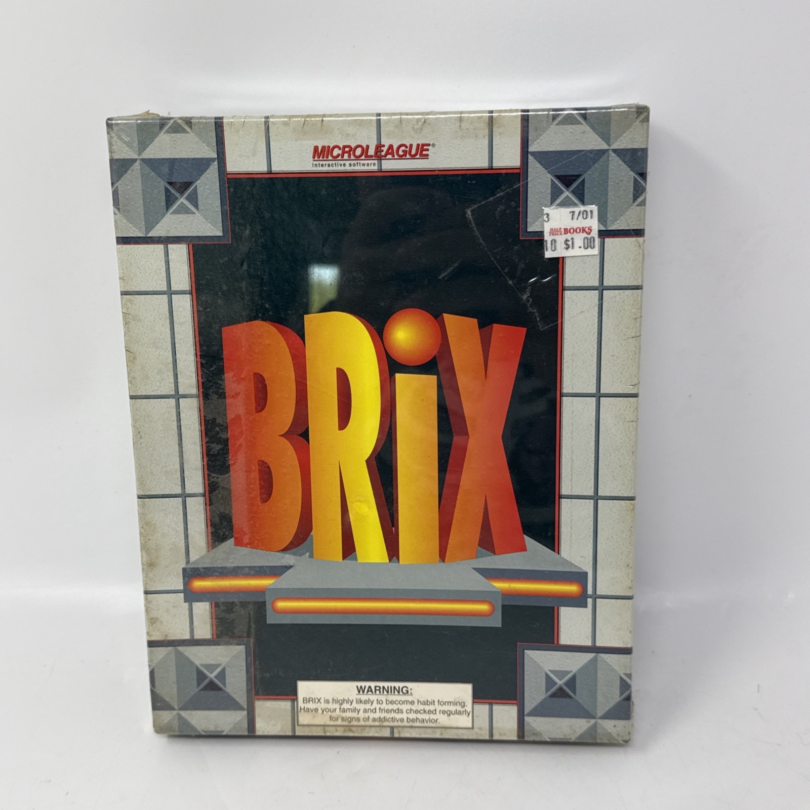 Brix PC MS-DOS Big Box Game NEW SEALED MicroLeague Epic MegaGames Vintage